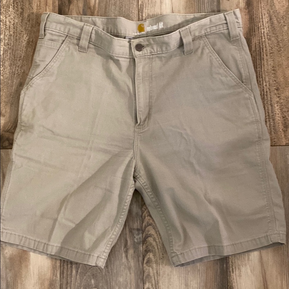 Carhartt Tan Flat Front Shorts Versatile Summer Essential